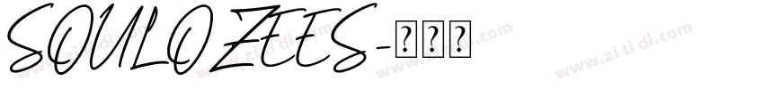 SOUL OZEES字体转换